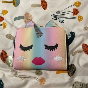 Betsey Johnson Ombré Pastel Multi-Color Sassy Unicorn Girl Wallet